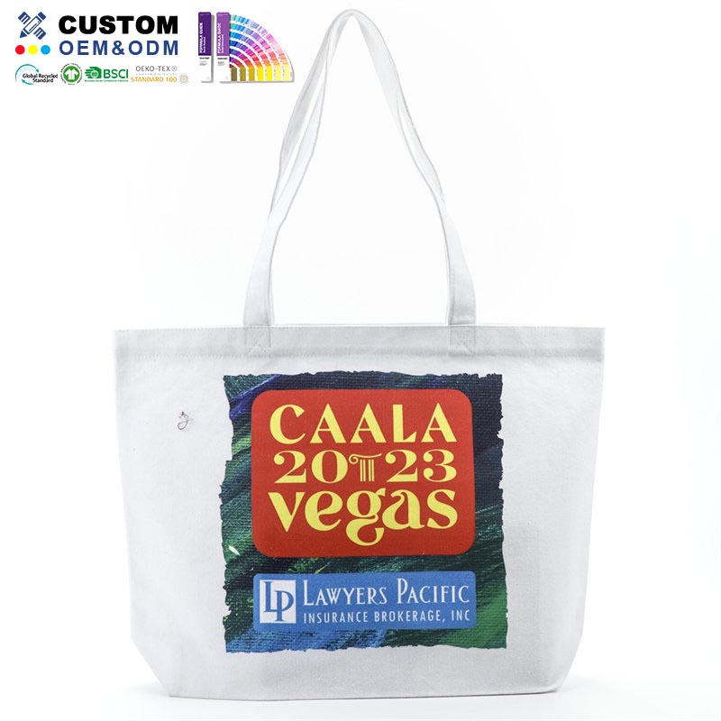 Caala canvas tas met bodemvouw