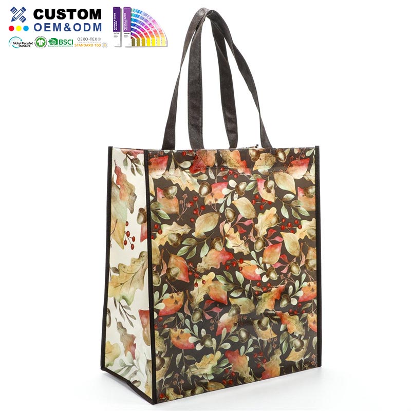 Bloemenpatroon PP non-woven shopper