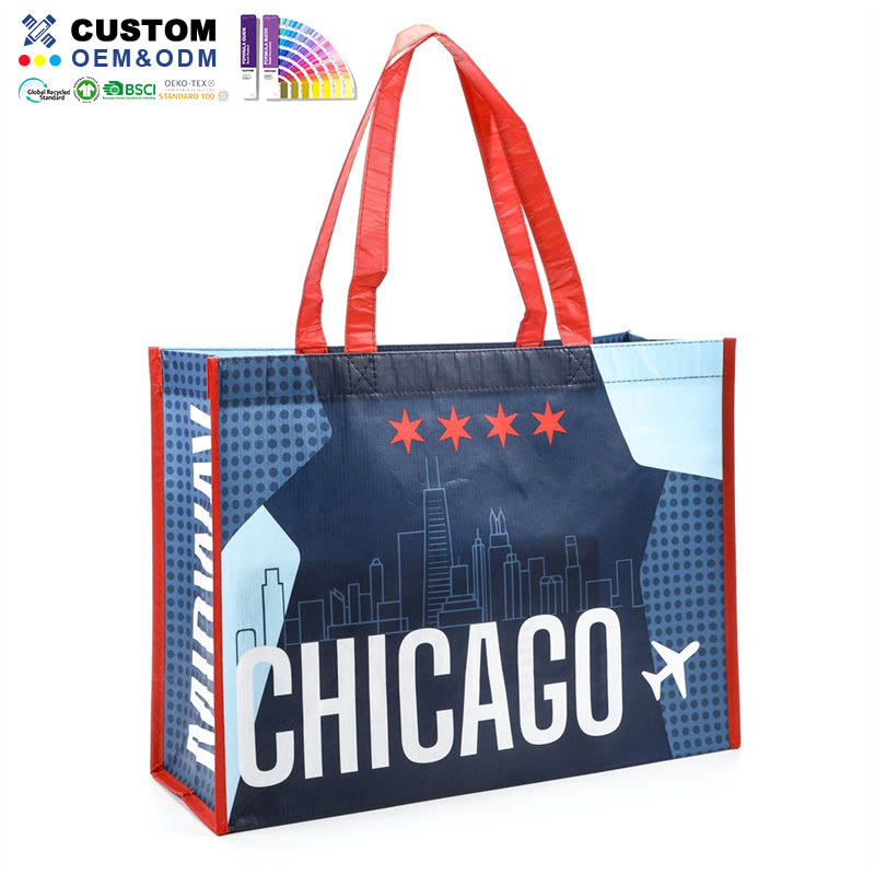 Rpet gelamineerde matte shopper Chicago Airport